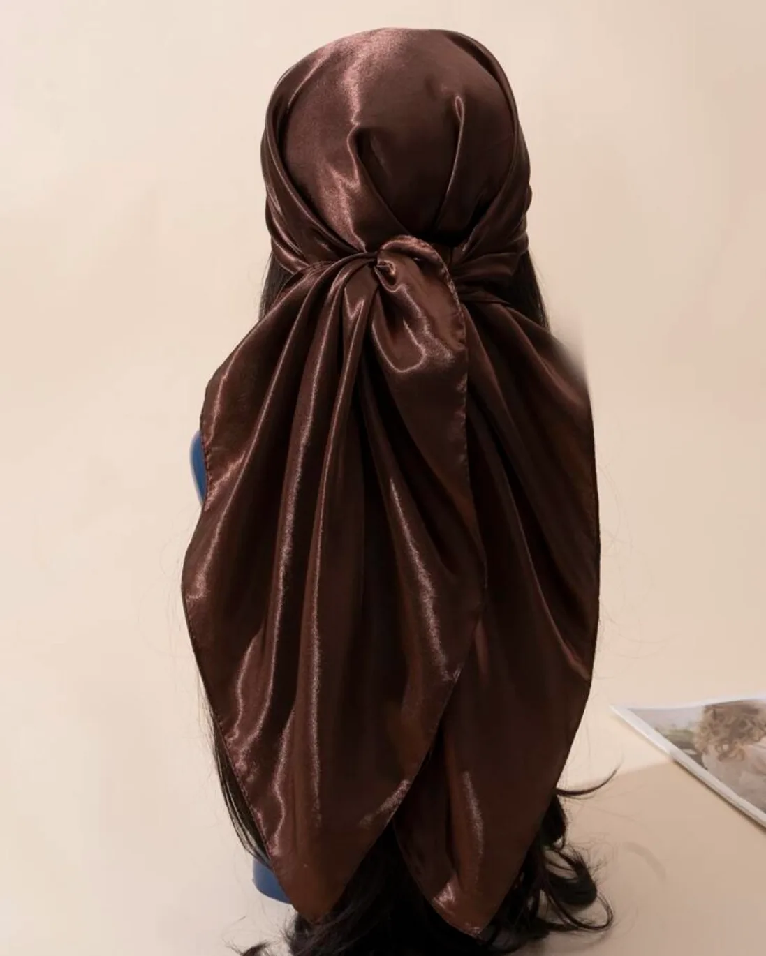 Pañoleta unicolor marron